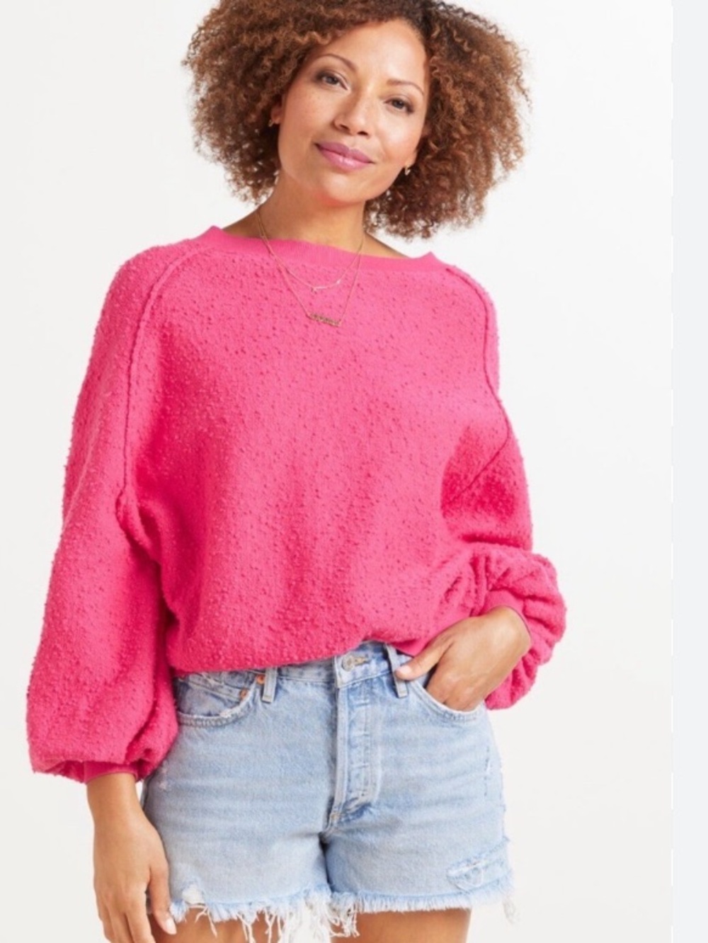 FREE PEOPLE FOUND MY FRIEND TEXTURED TOP